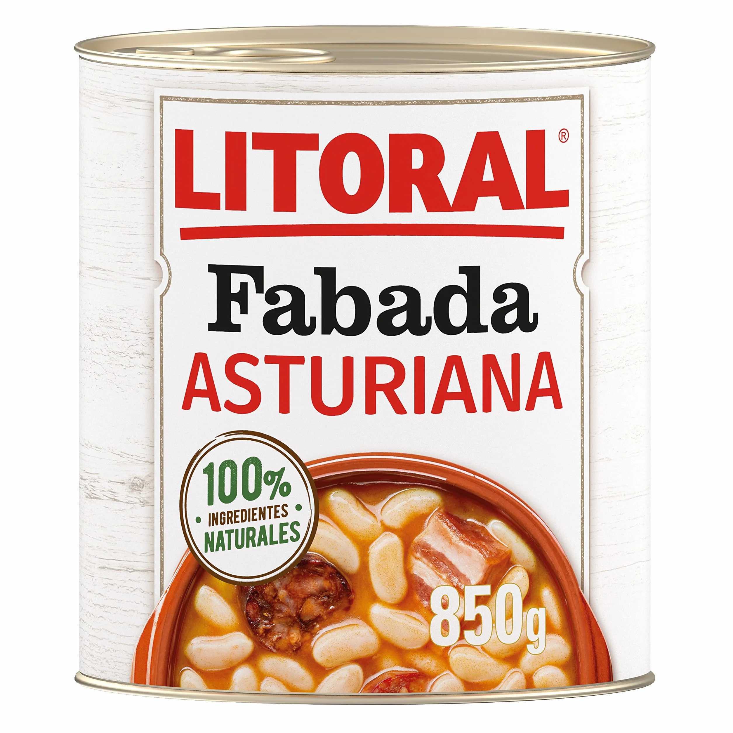 LITORAL Fabada Asturiana Plato Preparado Sin Gluten 6x850g