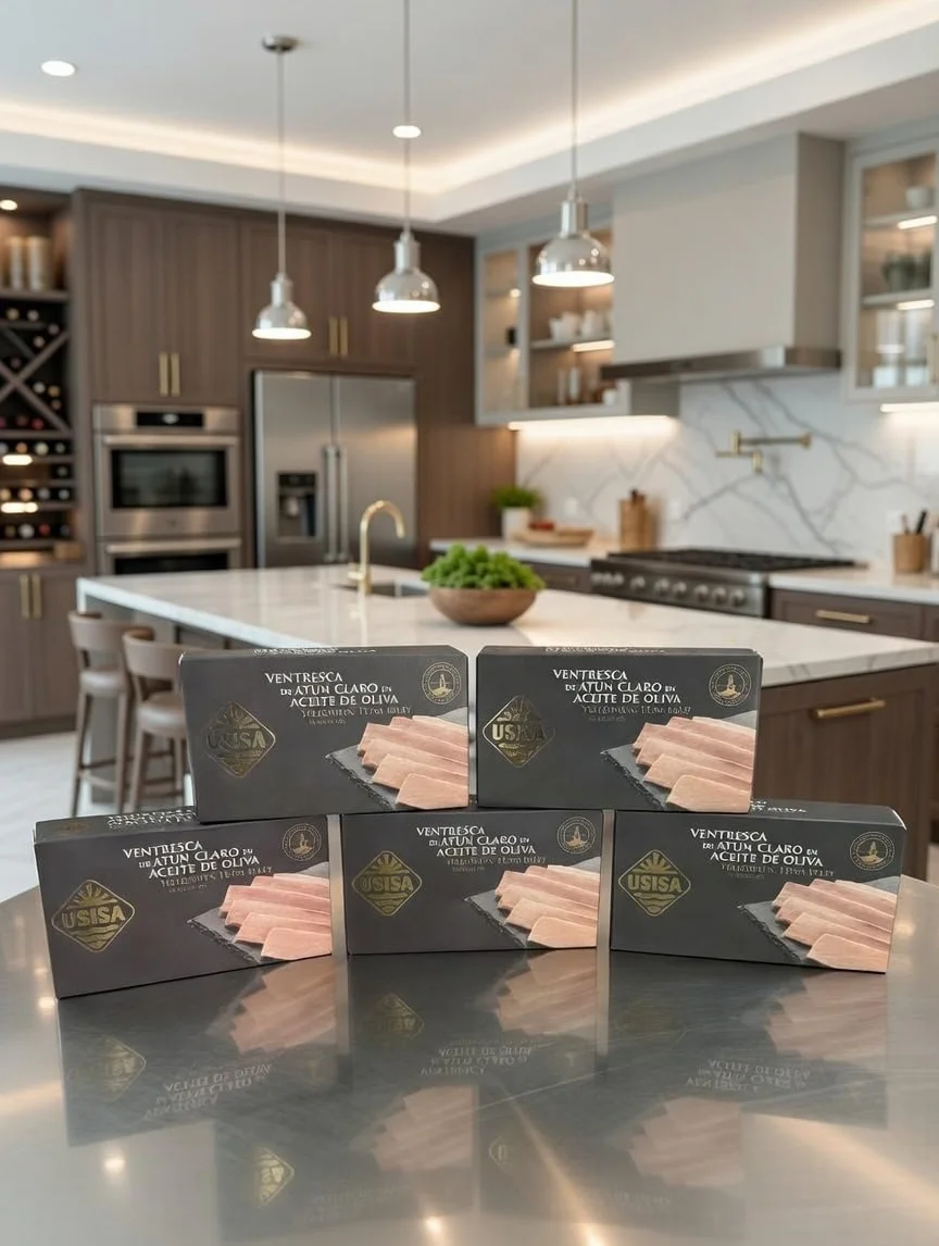 USISA Ventresca de Atún Claro en Aceite de Oliva 5 Latas 120g