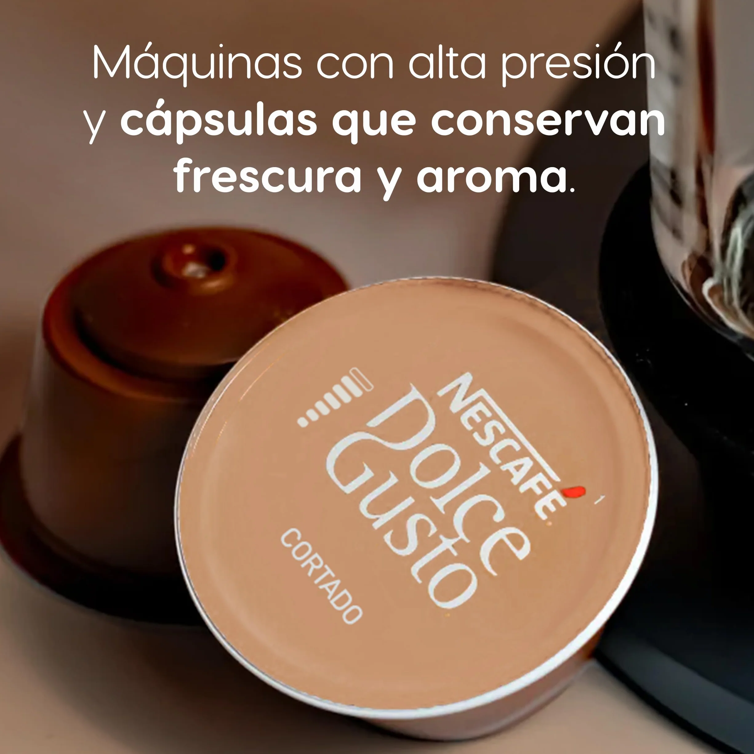 NESCAFÉ Dolce Gusto Cortado Cápsulas de Café 90 Cápsulas (3 x 30) Notas a almendra tostada Originales