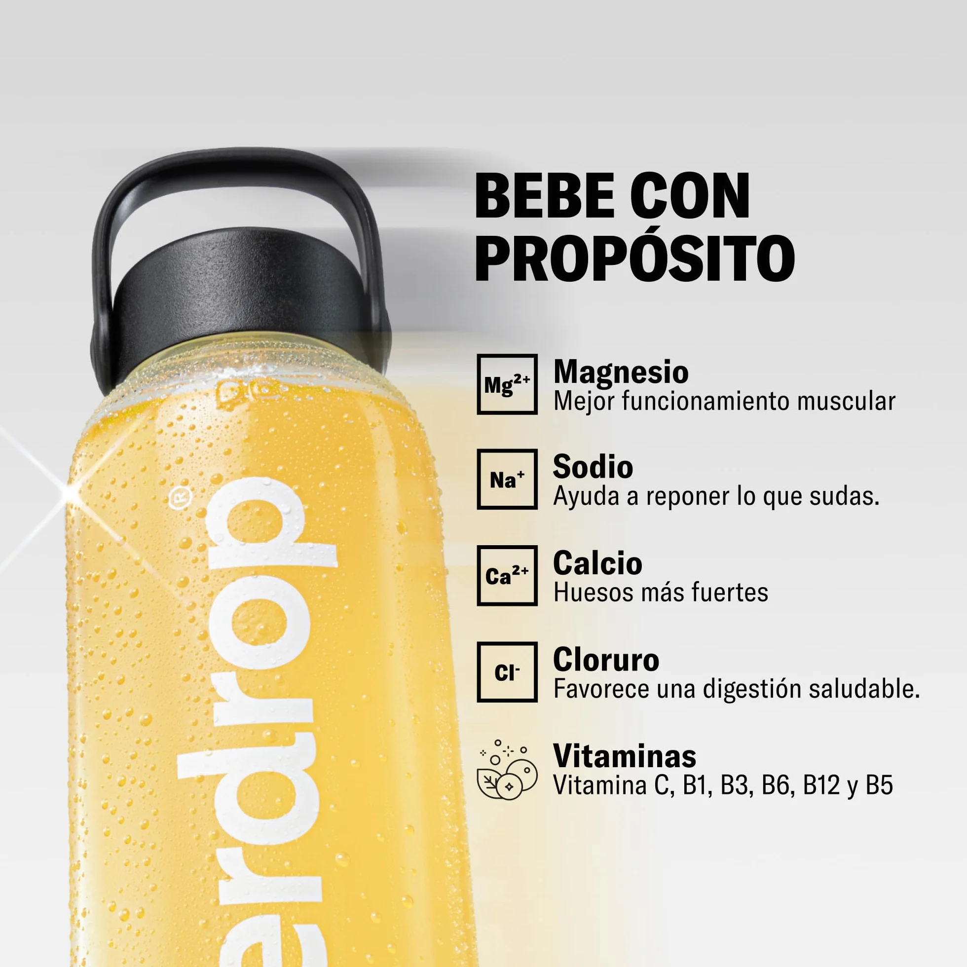 Waterdrop Microlyte Mix 36 Cubos Electrolitos Sin Azúcar Sales Minerales Deporte Bebida Isotónica Hidratación Recuperación Magnesio Calcio Zinc Vegano