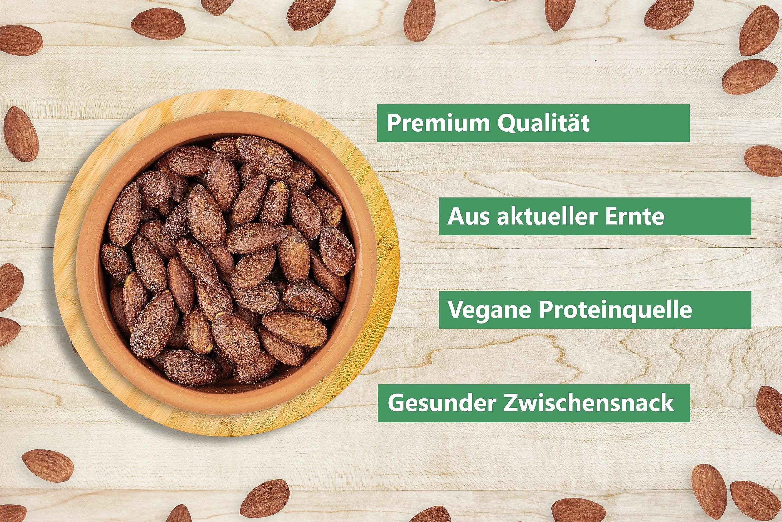 Almendras ahumadas Sunnah Shop® 1KG BBQ asadas, ahumadas y saladas | Almendras crujientes con un abundante aroma ahumado | proteína vegana | Almendras ahumadas Almendra tostada y salada