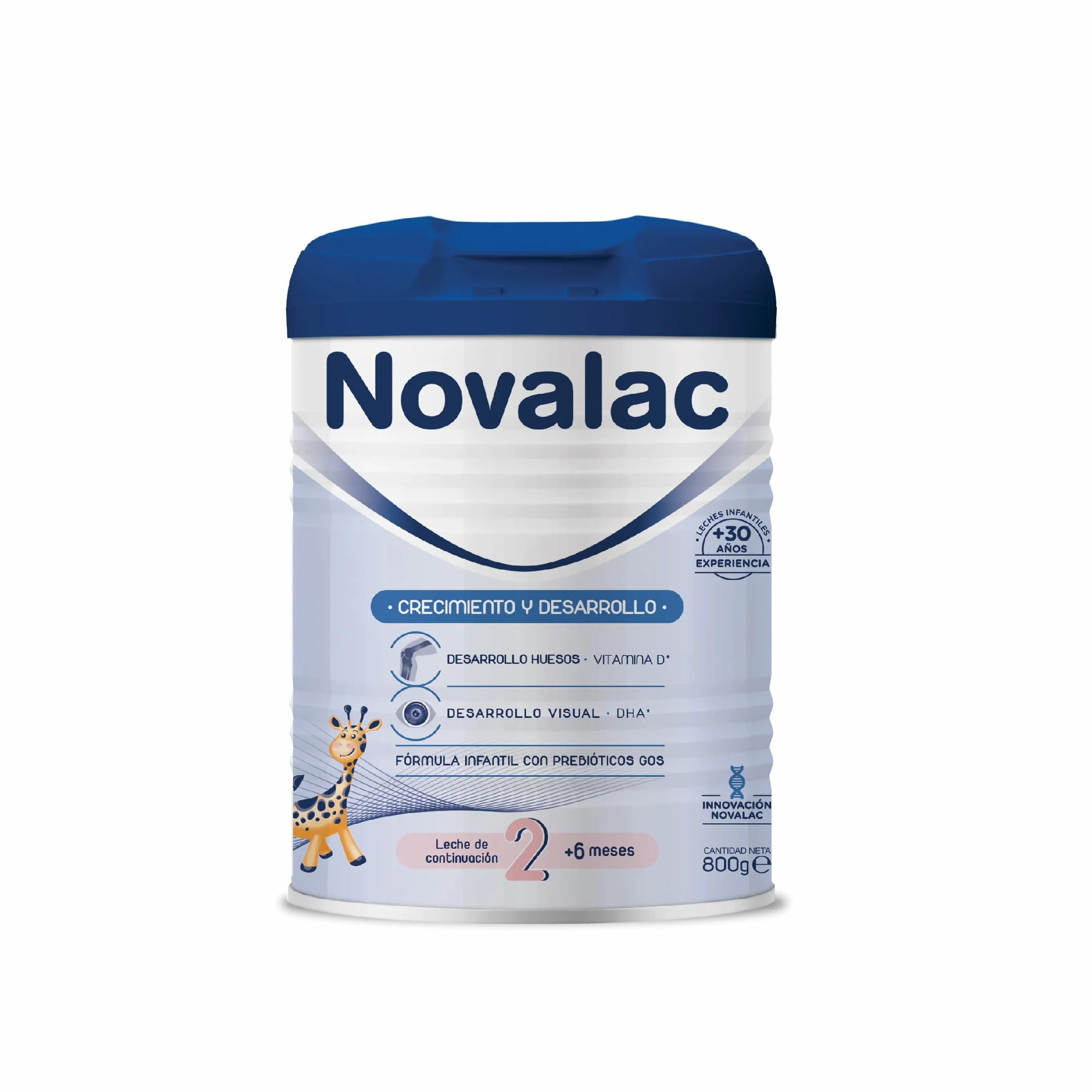 Novalac 2 Leche en polvo Continuación 6-12 Meses 800 g Hierro DHA