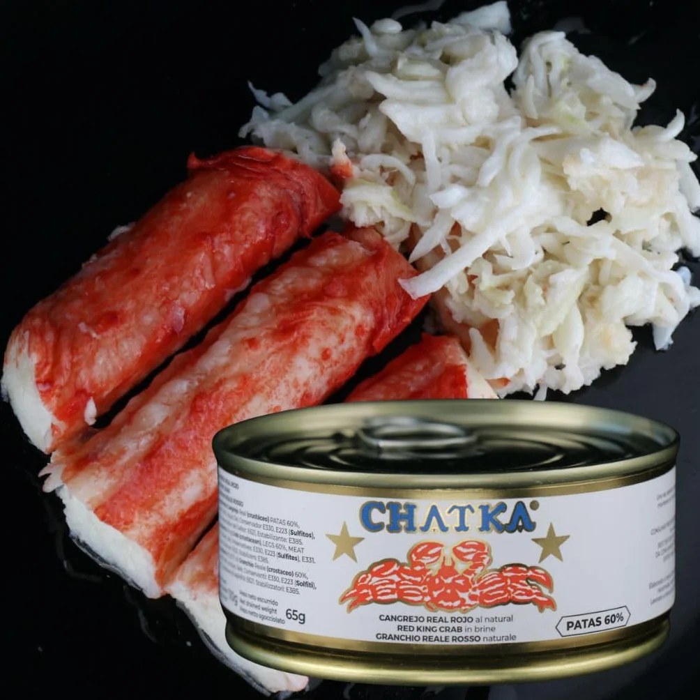 Conserva de cangrejo Real rojo 60% patas y carne desmigada 65 g