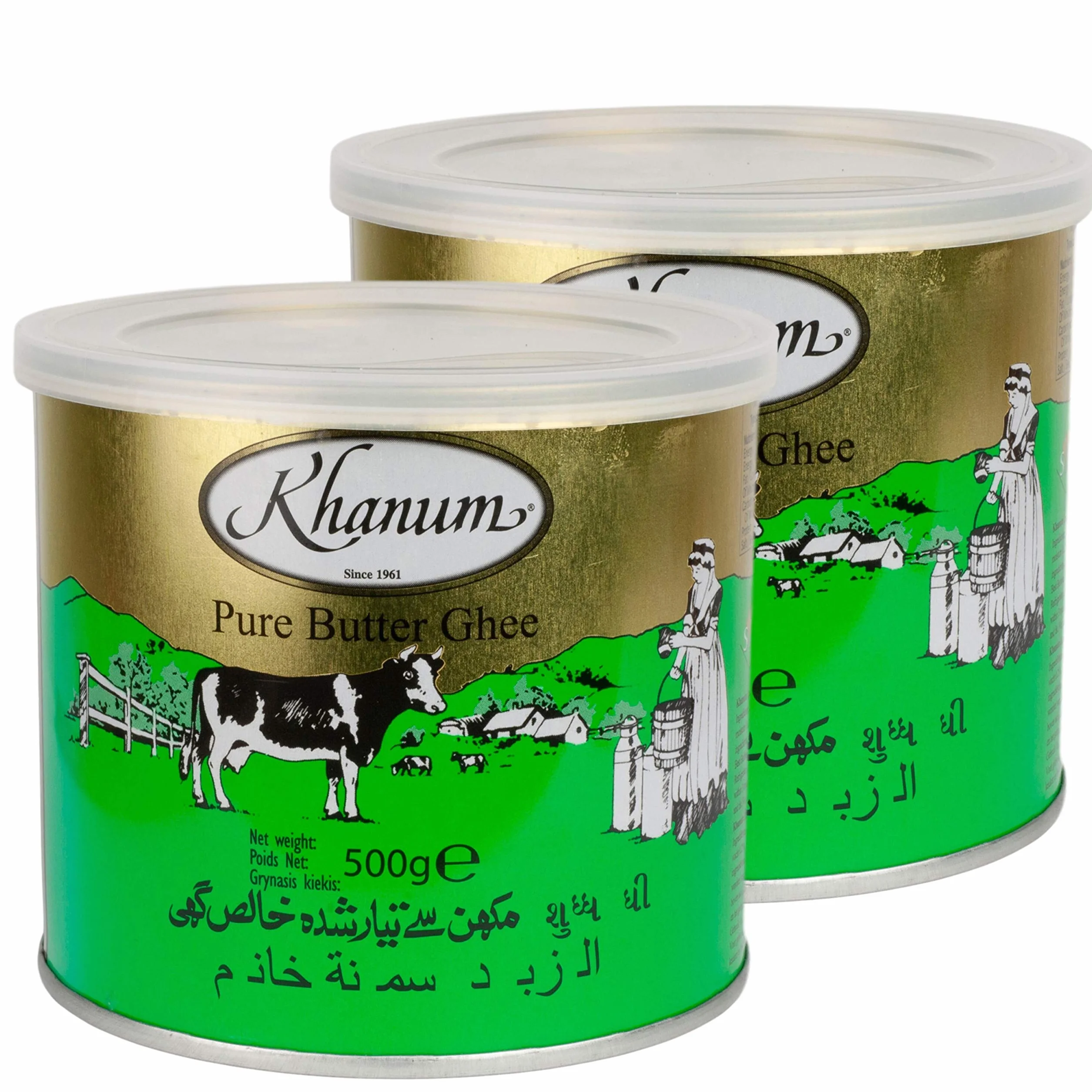 Khanum Ghee Mantequilla 500 g Lote de 2