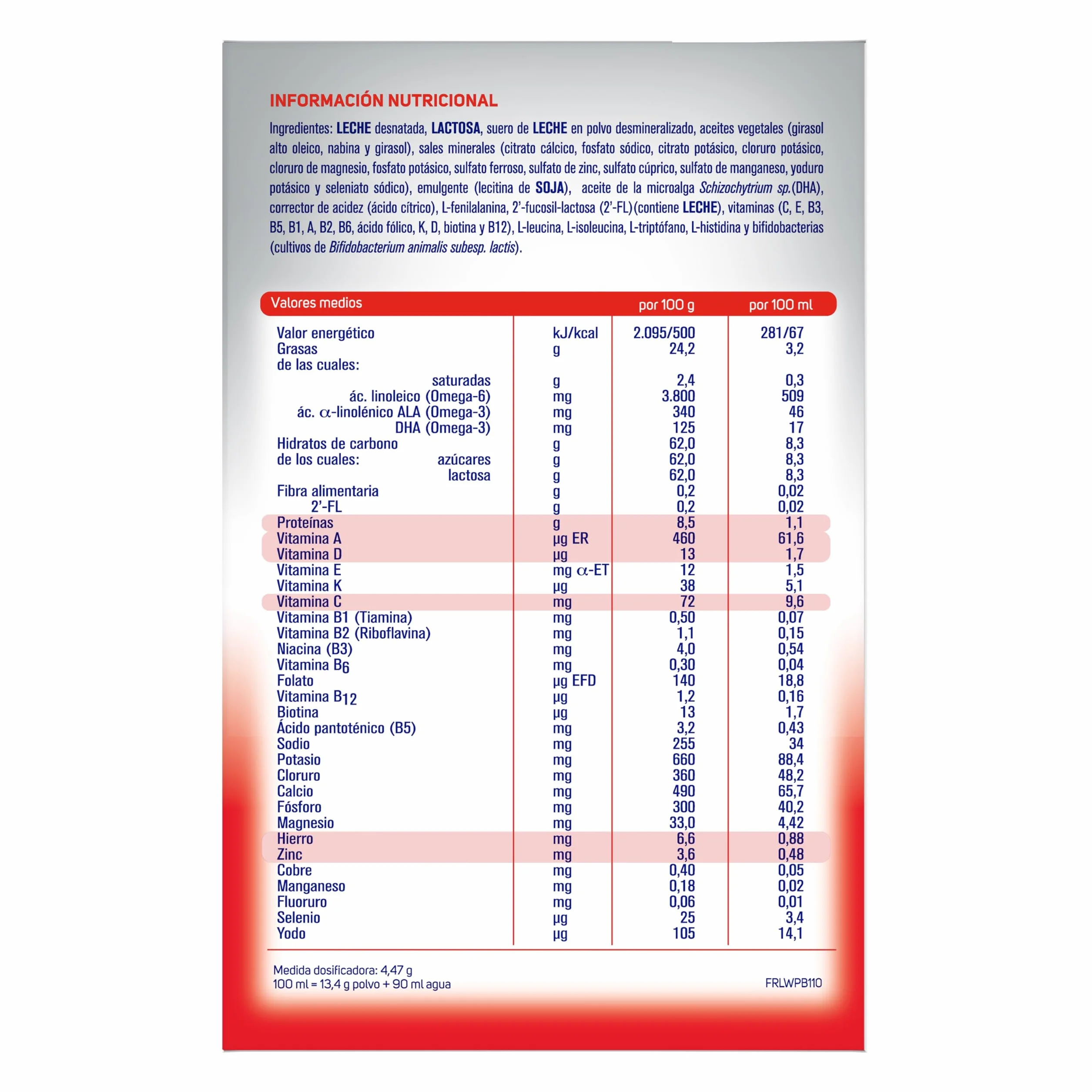 Nestlé NIDINA 2 Leche De Continuación en polvo 1200g