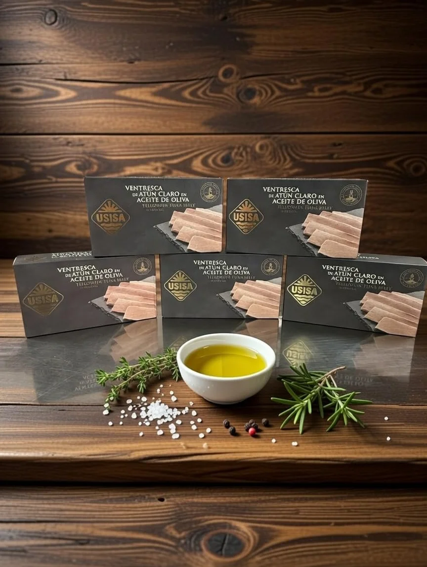 USISA Ventresca de Atún Claro en Aceite de Oliva 5 Latas 120g