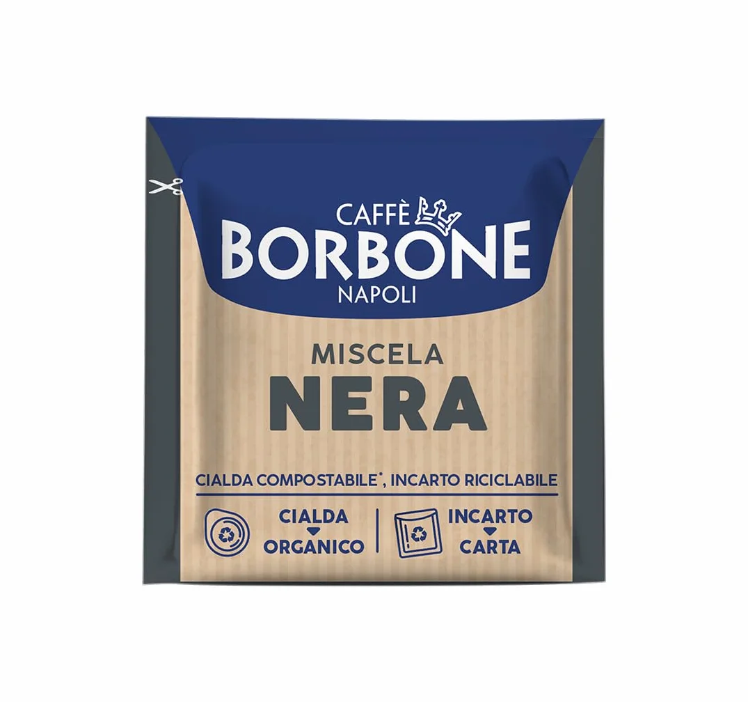 Caffè Borbone Cápsulas Compostables, Mezcla de Café Negra - 150 Cápsulas - Compatibles con el Sistema ESE Cápsulas de Papel de 44 mm