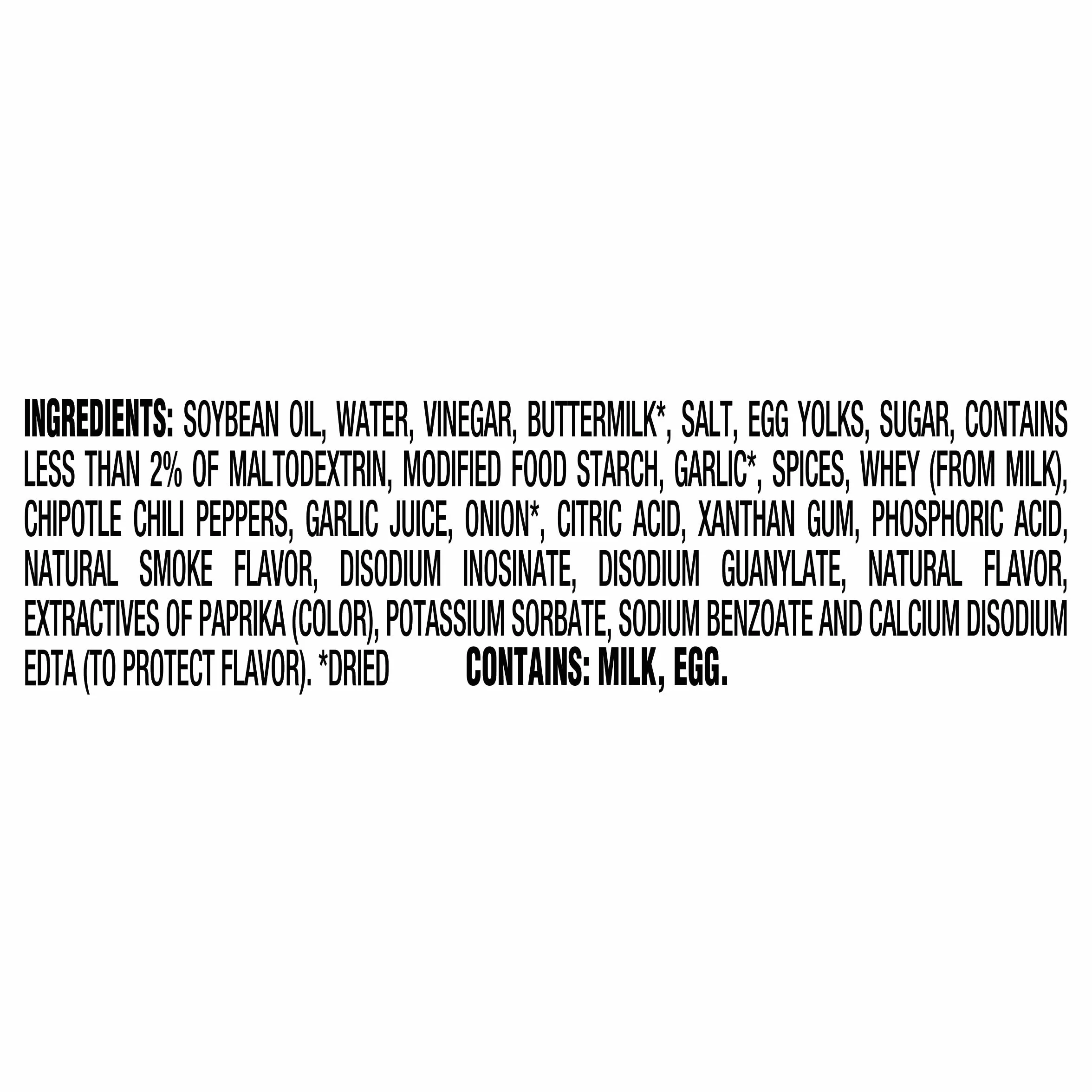 Creamy Chipotle Sauce 12 Fl Oz Squeezable Bottle