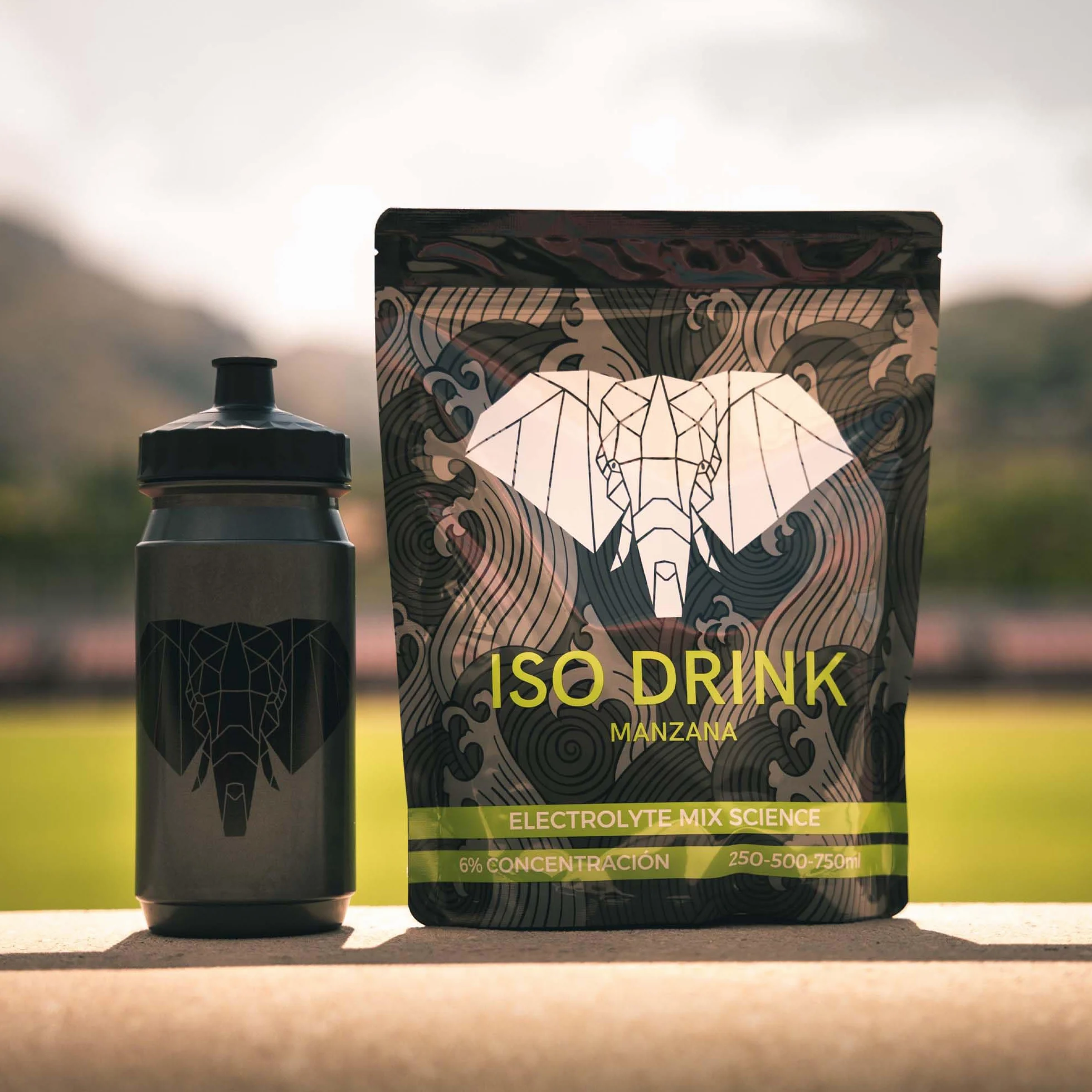 FANTÉ Iso Drink Manzana Verde | Bebida Isotónica en Polvo con 45 g de Carbohidratos, 300 mg de Sodio y Ratio 1:0,8 para Running, Ciclismo y Resistencia (Saco 500 g)