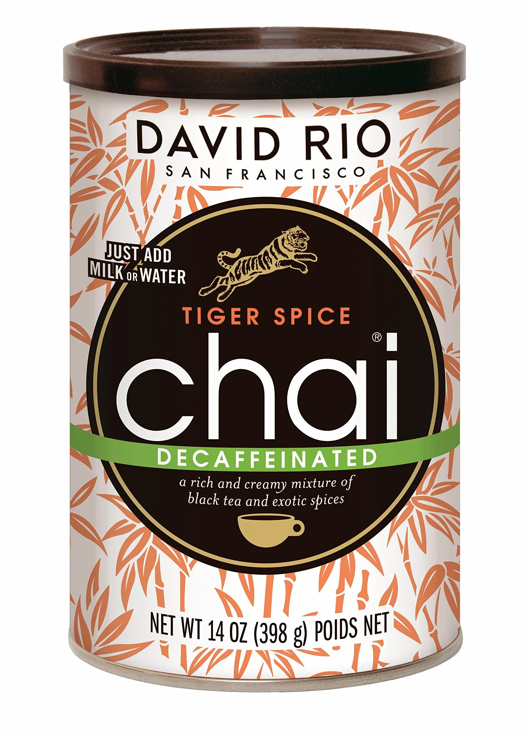 David Rio Chai Mix, Decaf Tiger Spice, 14 Ounce