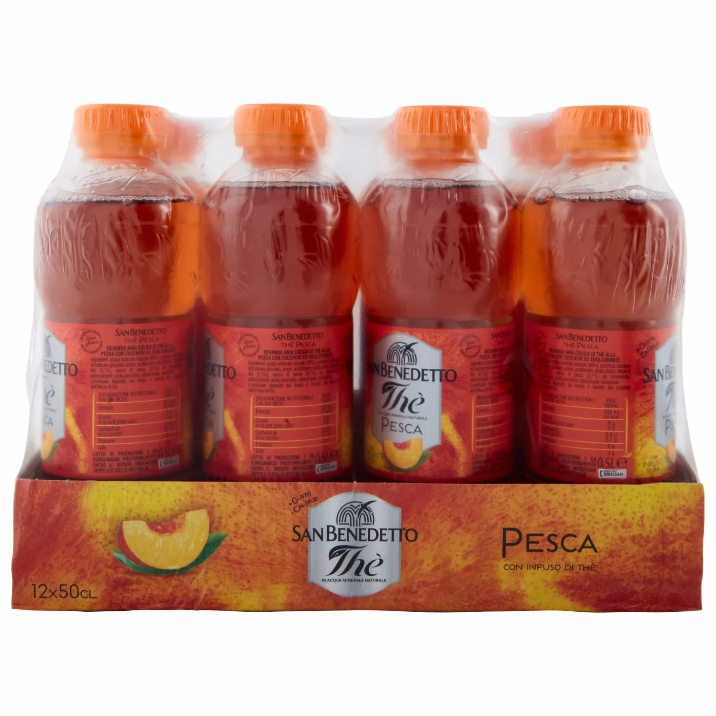 San Benedetto Té helado melocotón 500 ml pack de 12