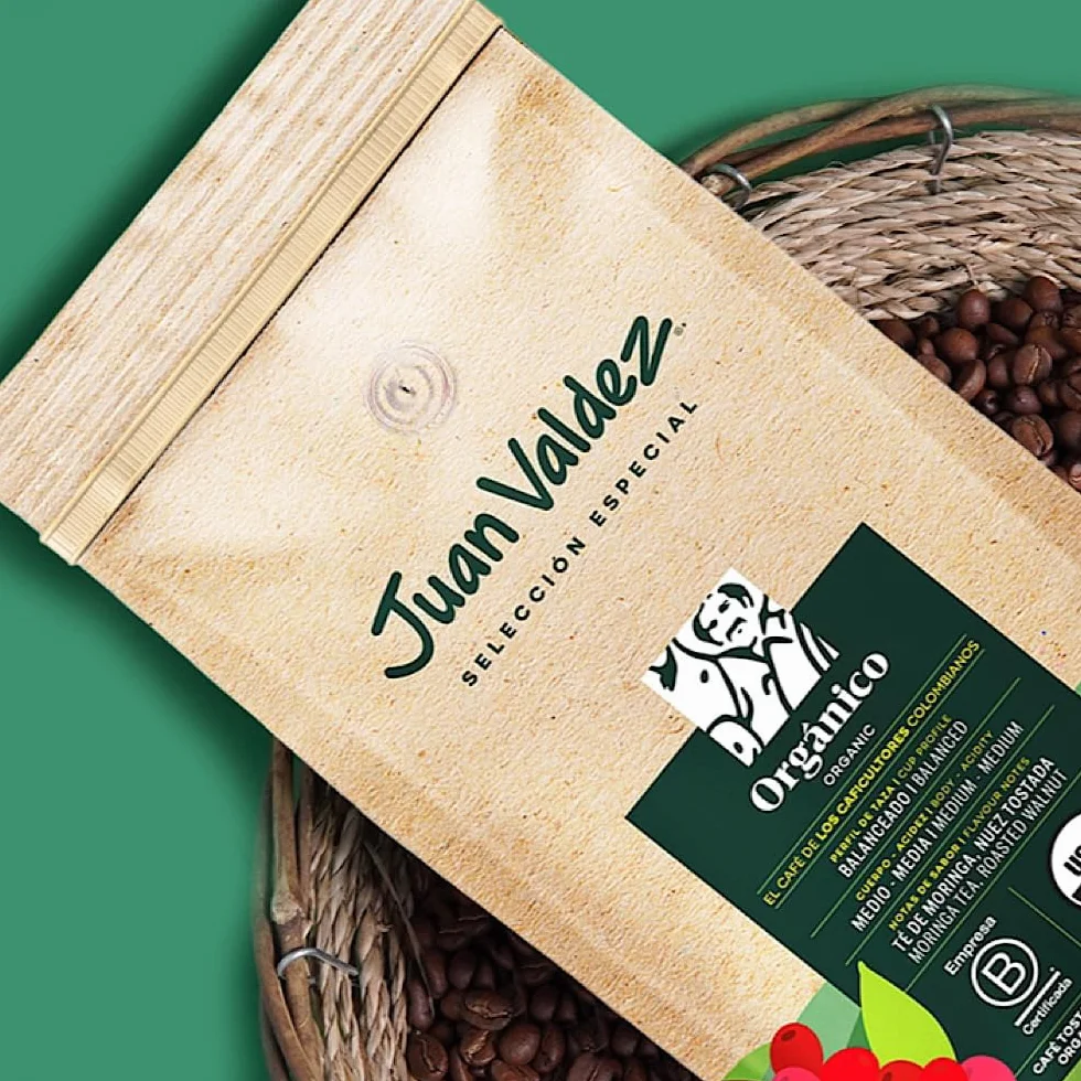 Juan Valdez Café Colombiano Órganico Equilibrado Gourmet Grano Entero 1KG