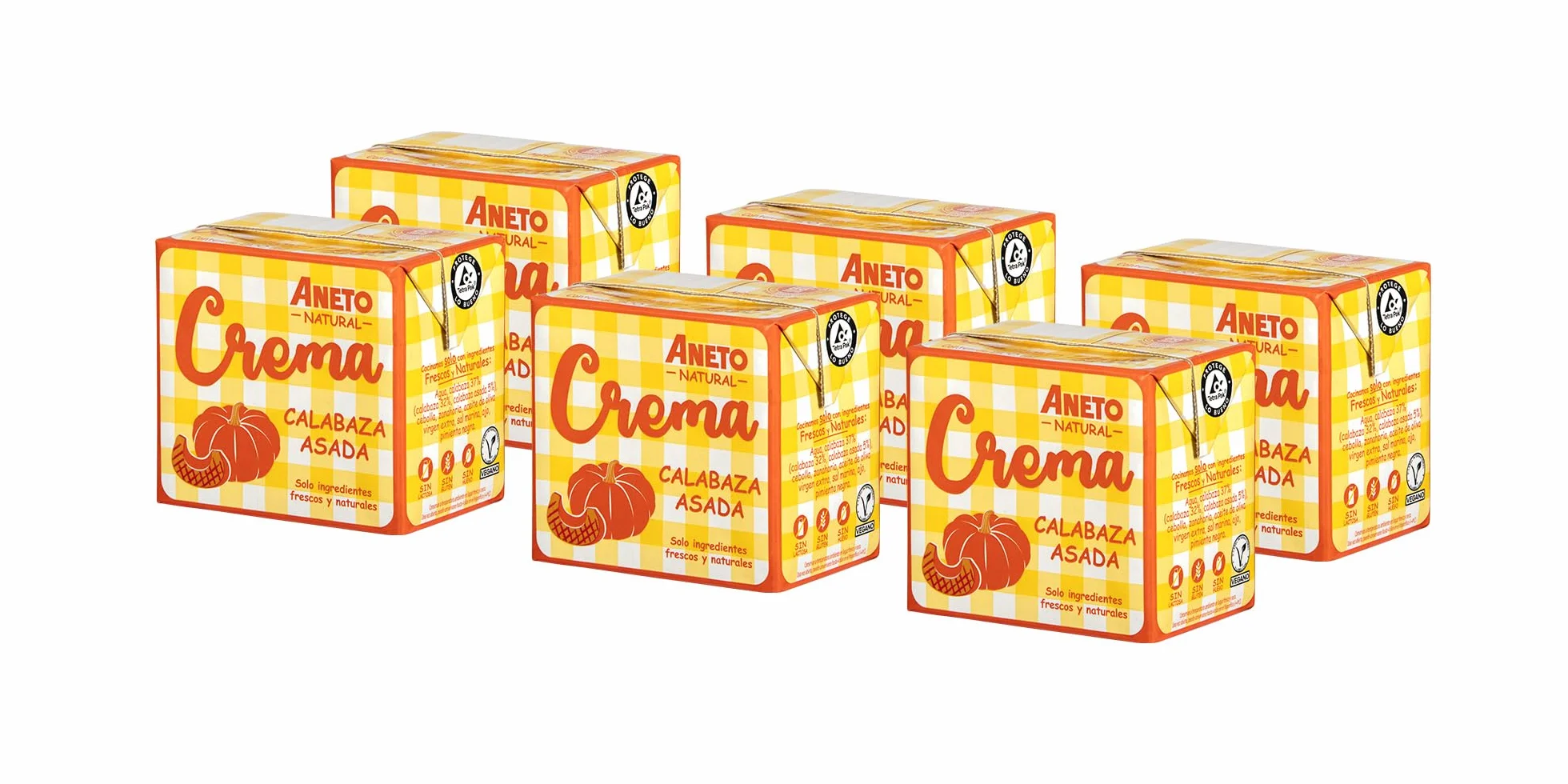 Aneto Crema de Calabaza Asada 0,5L Caja de 6 unidades