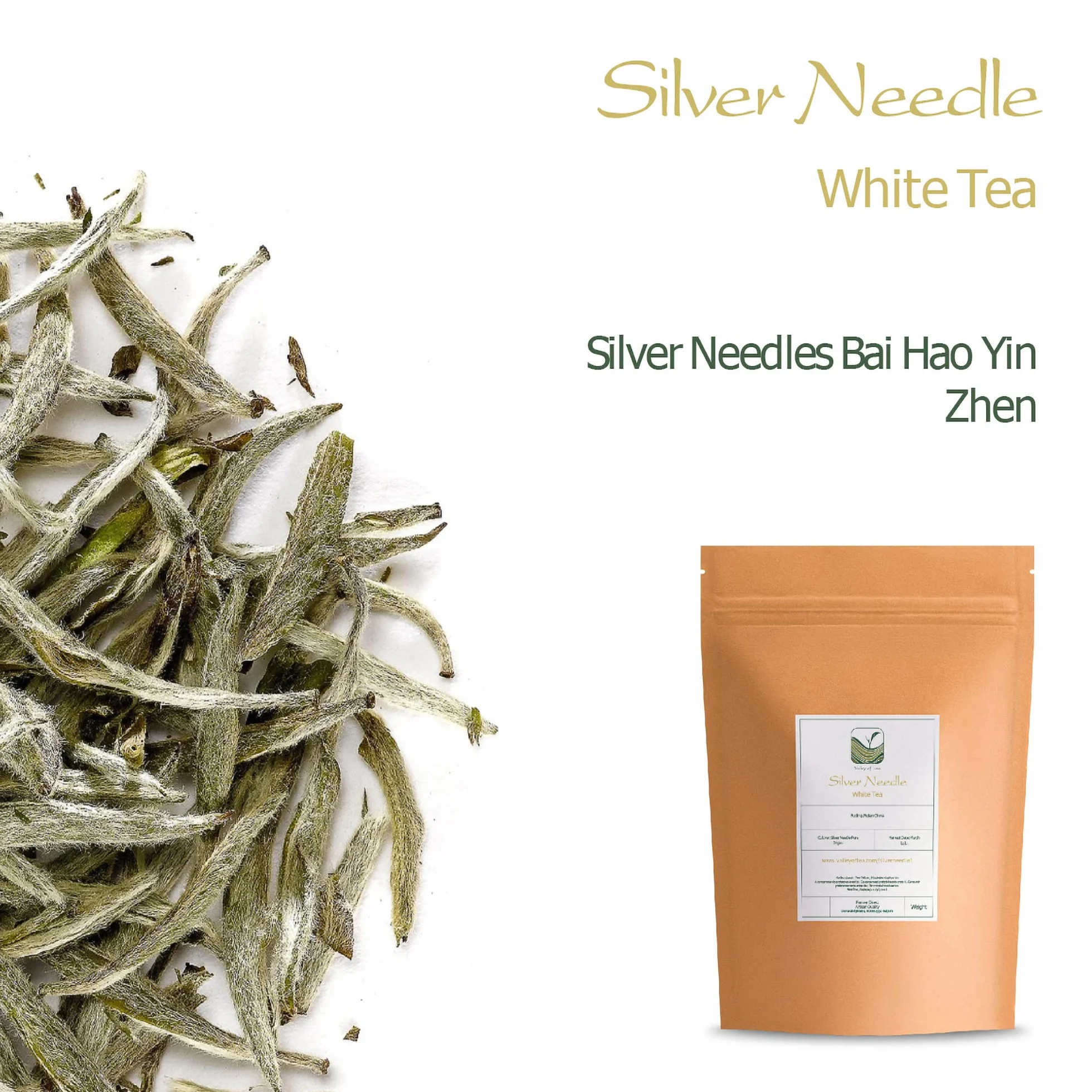 Bai Hao Yin Zhen Silver Needle Té Blanca China 40g