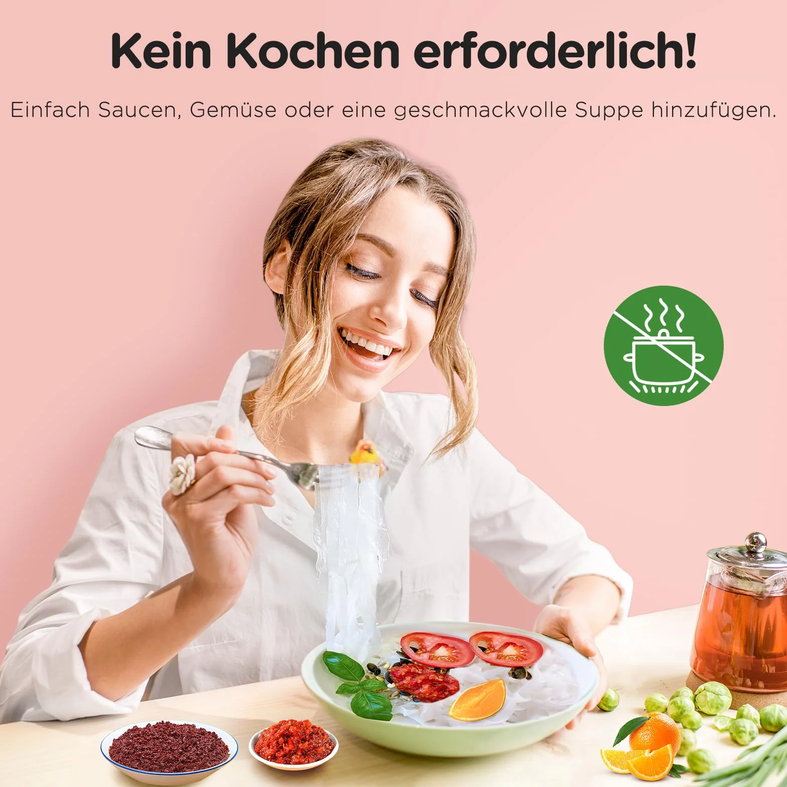 Elf-Family 3+3 Mixto Premium Shirataki Noodles Slim 9kcal Bajo en Carbohidratos, Konjac, Keto, Vegano, Sin Gluten, Sin Azúcar - Spaghetti/Fideos de Cristal/Arroz