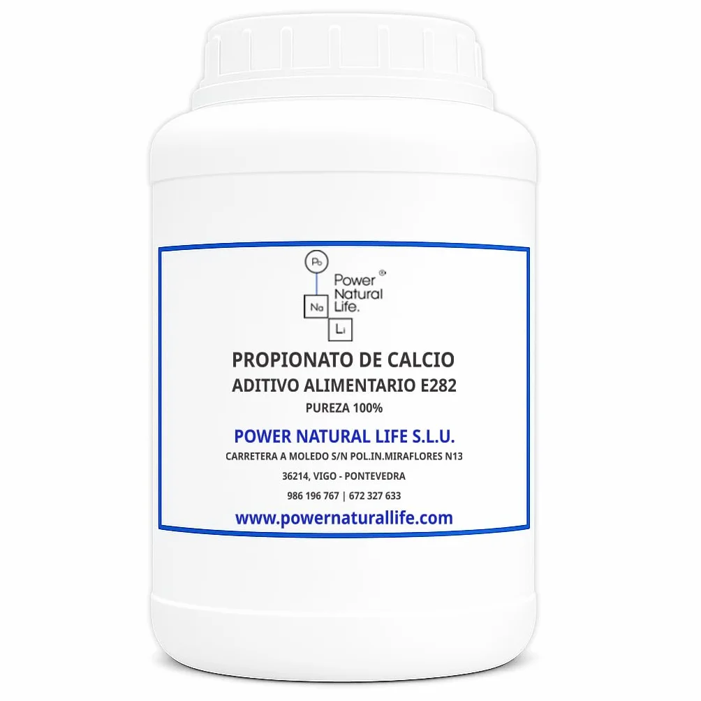 Propionato de Calcio en Polvo E282 1 kg Power Natural Life Aditivo Alimentario Conservante
