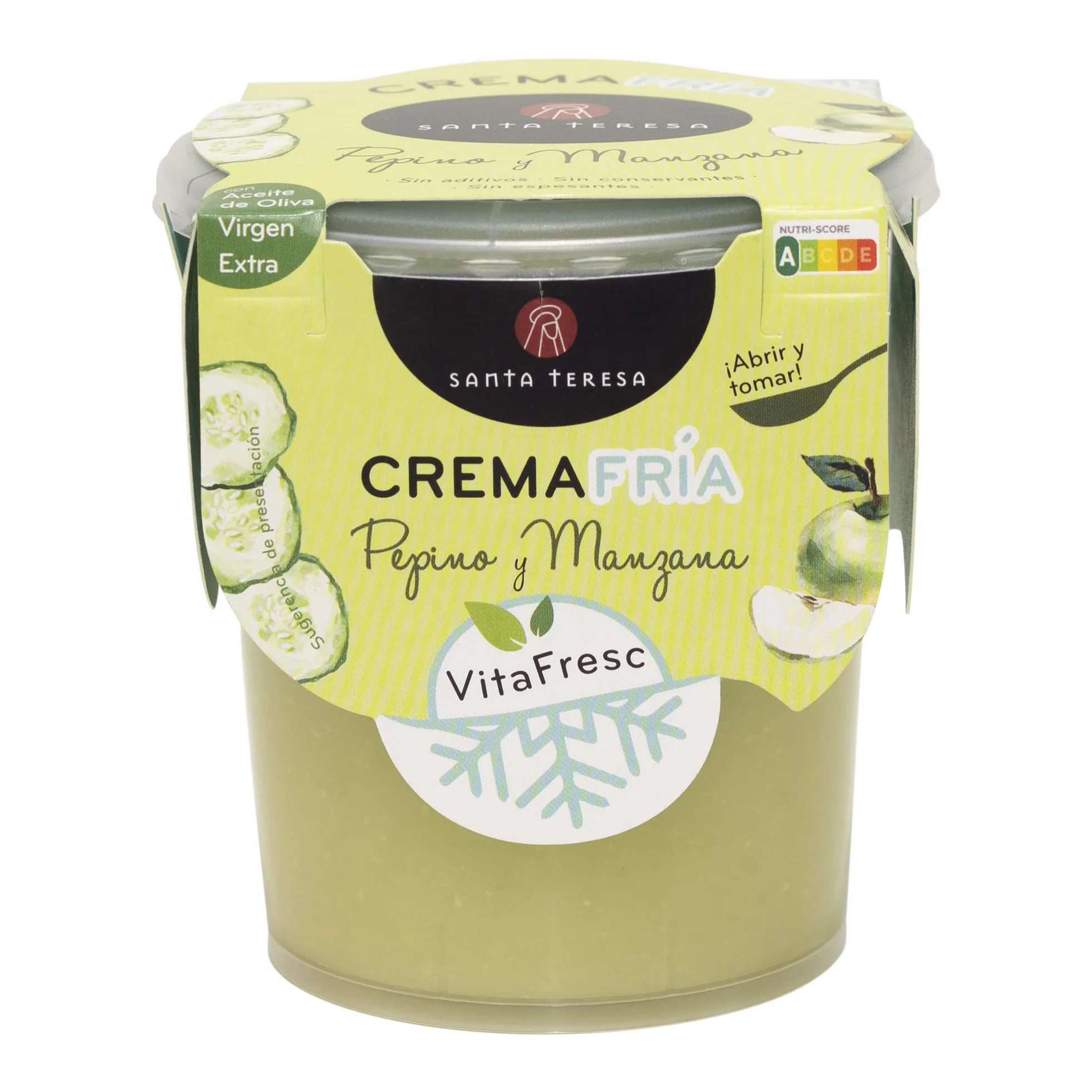 Santa Teresa - Pack de 6 Cremas Frías de Pepino y Manzana. 2.400ml