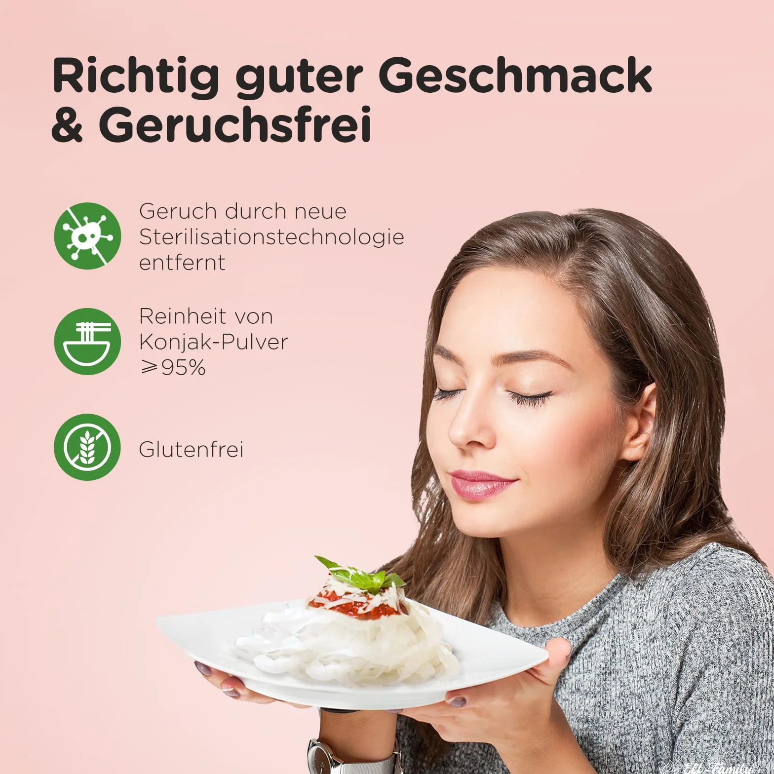 Elf-Family 3+3 Mixto Premium Shirataki Noodles Slim 9kcal Bajo en Carbohidratos, Konjac, Keto, Vegano, Sin Gluten, Sin Azúcar - Spaghetti/Fideos de Cristal/Arroz