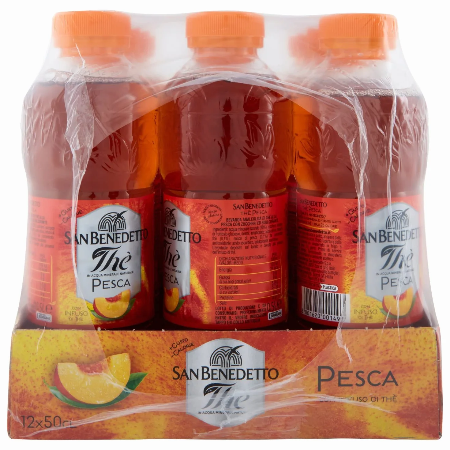 San Benedetto Té helado melocotón 500 ml pack de 12
