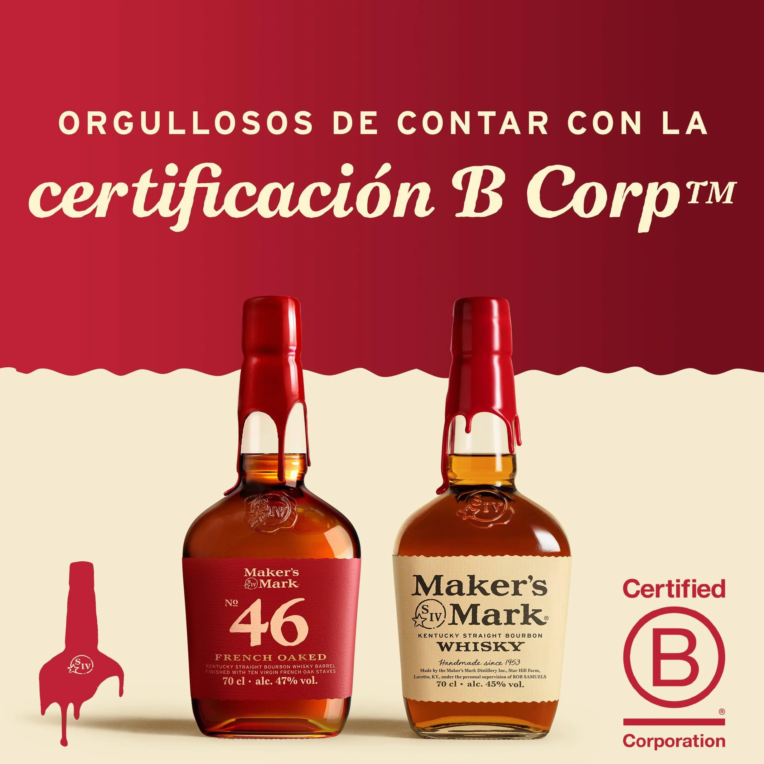 Maker's Mark Whisky Kentucky Straight Bourbon 70cl